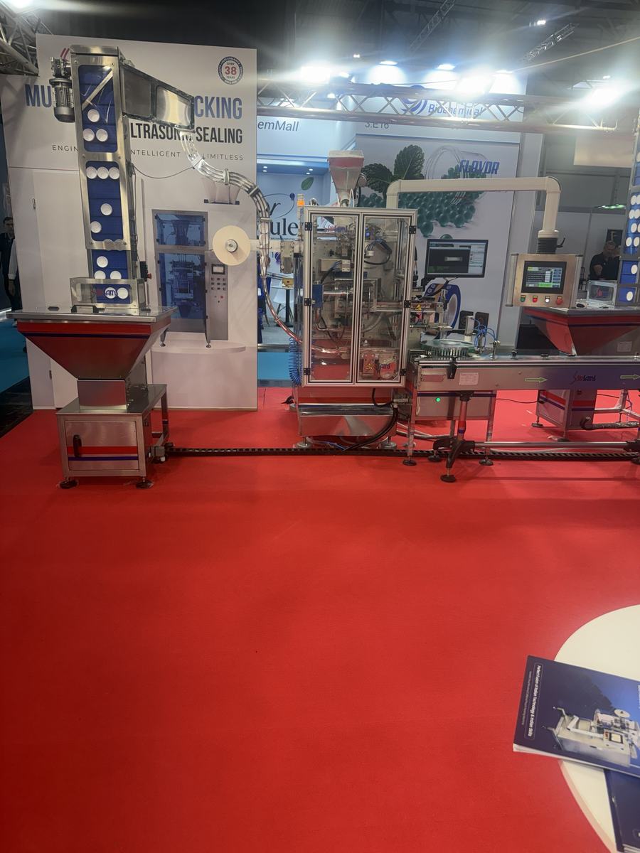 SidSam servo snus packing machine at InterTabac 2026