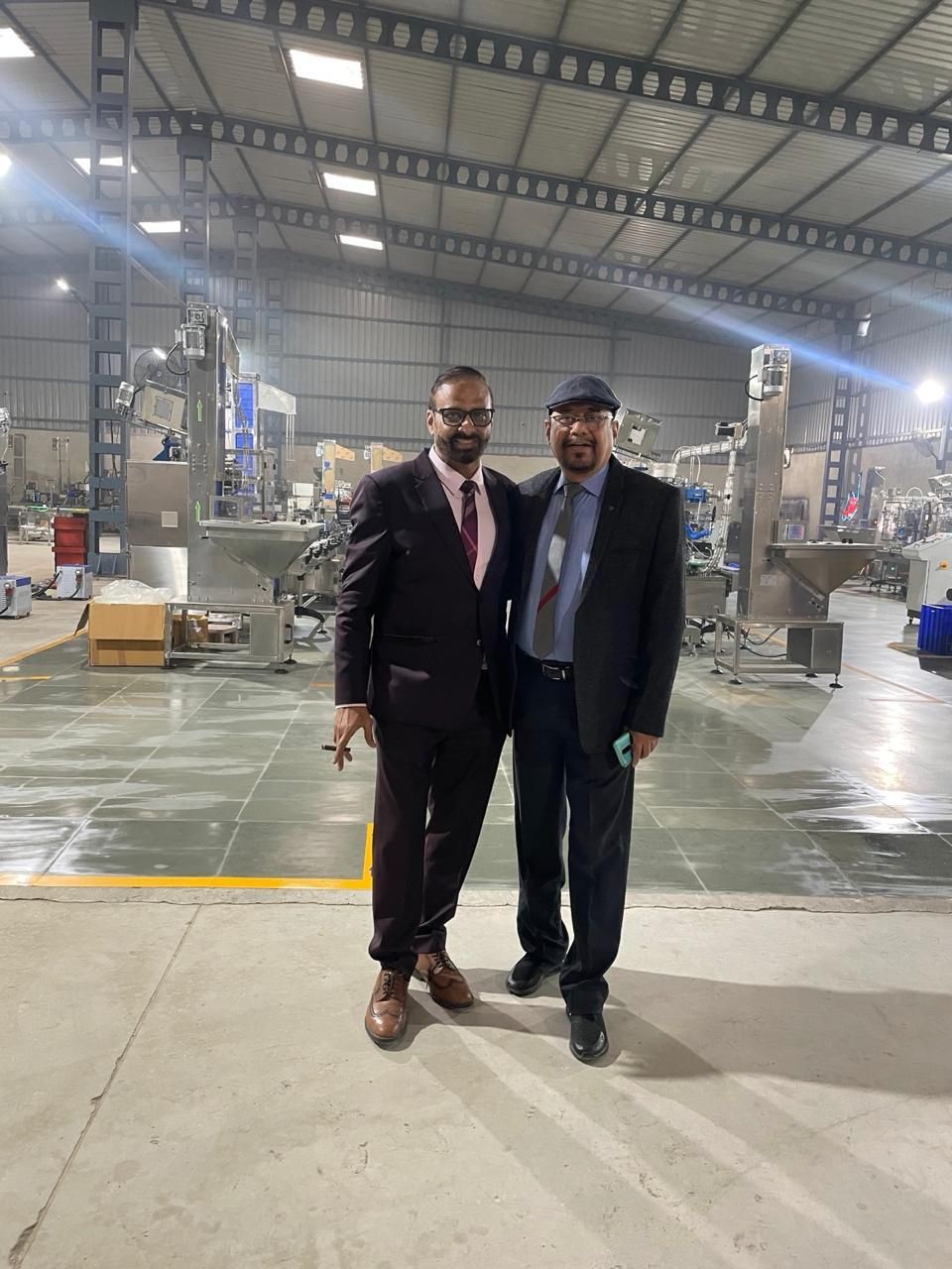 SidSam Group leadership at the Faridabad facility